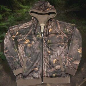 Master Sportswoman Womens Camouflage Full Hunting Jacket/ Hooded Sweatshirt M